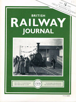British Railway Journal Special GWR Edition No 1