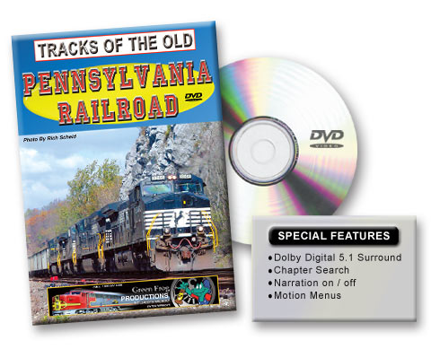 Tracks of the old Pennsylvania Railroad